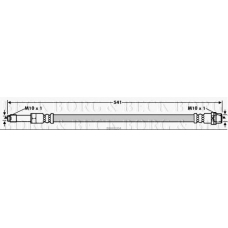 BBH8104 BORG & BECK Тормозной шланг