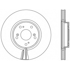 BDR2474.20 OPEN PARTS Тормозной диск