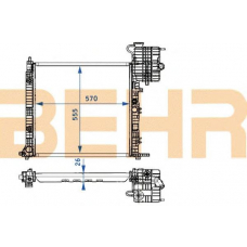 2204035 BEHR Radiator