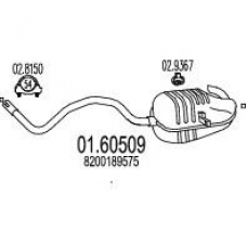 01.60509 MTS Глушитель выхлопных газов конечный