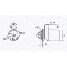 063522628010 MAGNETI MARELLI Стартер