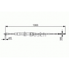 1 987 477 179 BOSCH Трос, стояночная тормозная система