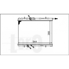 009-017-0012 LORO Радиатор, охлаждение двигателя