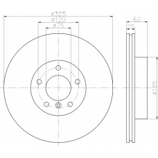 8DD 355 121-341 HELLA PAGID Тормозной диск