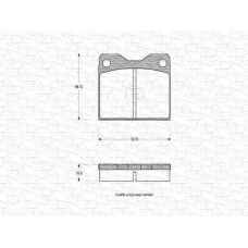 363702160118 MAGNETI MARELLI Комплект тормозных колодок, дисковый тормоз