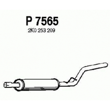 P7565 FENNO Средний глушитель выхлопных газов