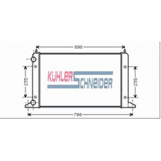 1304901 KUHLER SCHNEIDER Радиатор, охлаждение двигател