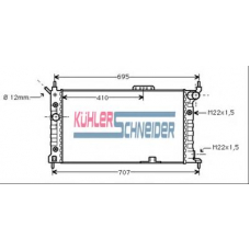 0610301 KUHLER SCHNEIDER Радиатор, охлаждение двигател