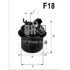 1218701309 Jp Group Топливный фильтр