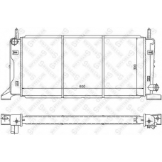 10-25086-SX STELLOX Радиатор, охлаждение двигателя