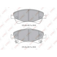 BD-7598 LYNX Bd-7598 колодки тормозные передние toyota avensis (t27) 1.8-2.0 09>