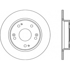 BDR2344.10 OPEN PARTS Тормозной диск