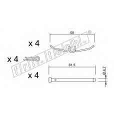 KIT.082 fri.tech. Комплектующие, колодки дискового тормоза