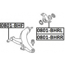 0801-BHRR ASVA Подвеска, рычаг независимой подвески колеса
