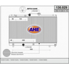 130.029 AHE Радиатор, охлаждение двигателя