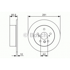 0 986 479 R06 BOSCH Тормозной диск