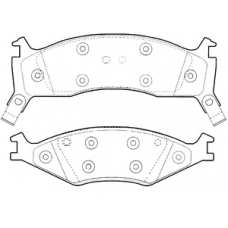 PL-0821 JNBK Колодки тормозные