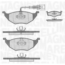 363916060536 MAGNETI MARELLI Комплект тормозных колодок, дисковый тормоз