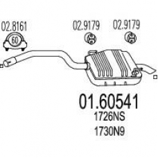 01.60541 MTS Глушитель выхлопных газов конечный