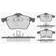 363916060386 MAGNETI MARELLI Комплект тормозных колодок, дисковый тормоз