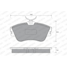 151-1630 WEEN Комплект тормозных колодок, дисковый тормоз