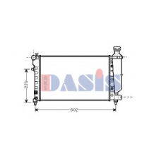 160007N AKS DASIS Радиатор, охлаждение двигателя