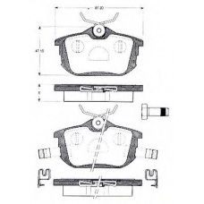 BLF973 QUINTON HAZELL Комплект тормозных колодок, дисковый тормоз