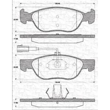 363702161198 MAGNETI MARELLI Комплект тормозных колодок, дисковый тормоз