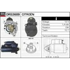 DRS3689 DELCO REMY Стартер