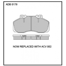 ADB0178 Allied Nippon Тормозные колодки