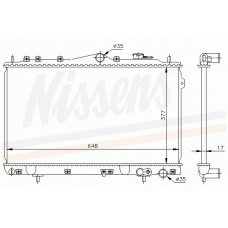 62293 NISSENS Радиатор, охлаждение двигателя