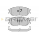 BP3281 BREMSI Комплект тормозных колодок, дисковый тормоз