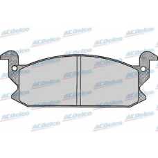 AC058257D AC Delco Комплект тормозных колодок, дисковый тормоз