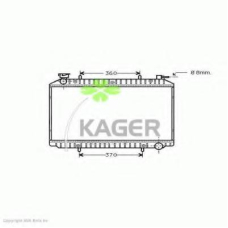 31-0271 KAGER Радиатор, охлаждение двигателя