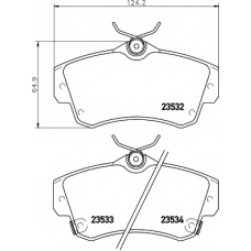 N-1425 COBREQ Комплект тормозных колодок, дисковый тормоз