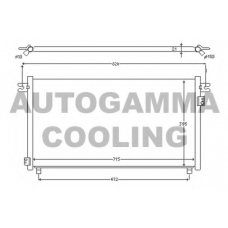 102724 AUTOGAMMA Конденсатор, кондиционер