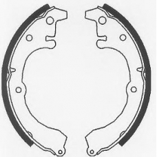 BS599 QUINTON HAZELL Комплект тормозных колодок