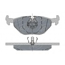 SP 170 SCT Комплект тормозных колодок, дисковый тормоз