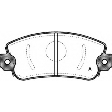 BPA0372.00 OPEN PARTS Комплект тормозных колодок, дисковый тормоз