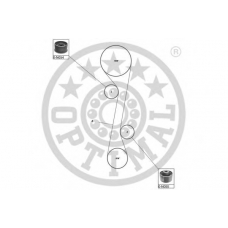 SK-1651 OPTIMAL Комплект ремня грм