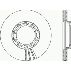 BDA1974.20 OPEN PARTS Тормозной диск