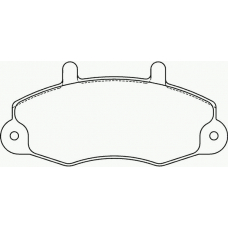 P 24 032 BREMBO Комплект тормозных колодок, дисковый тормоз