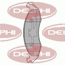 LP1191 DELPHI Комплект тормозных колодок, дисковый тормоз