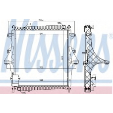 637875 NISSENS Радиатор, охлаждение двигателя