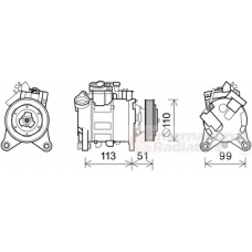 0600K489 VAN WEZEL Компрессор, кондиционер