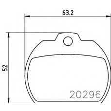 8DB 355 005-921 HELLA Комплект тормозных колодок, дисковый тормоз