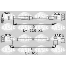 9284009 SASIC Комплект проводов зажигания