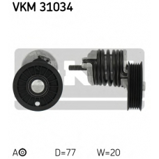VKM 31034 SKF Натяжной ролик, поликлиновой  ремень