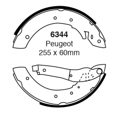 6344 EBC Brakes Колодки тормозные барабанные