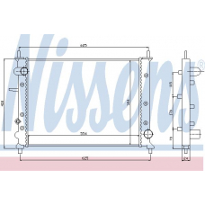 61791 NISSENS Радиатор, охлаждение двигателя